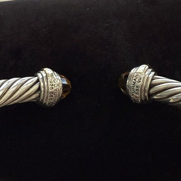 Silver And Gold Twisted Cuff Bracelet By David Yurman - Picture 8 of 14